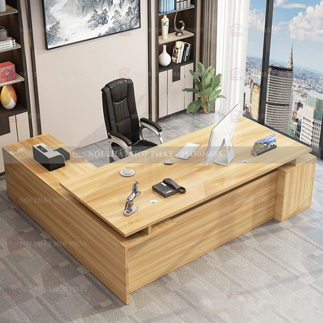 Bàn Làm Việc Cao Cấp Gỗ Thiết Kế BLVCCG007
